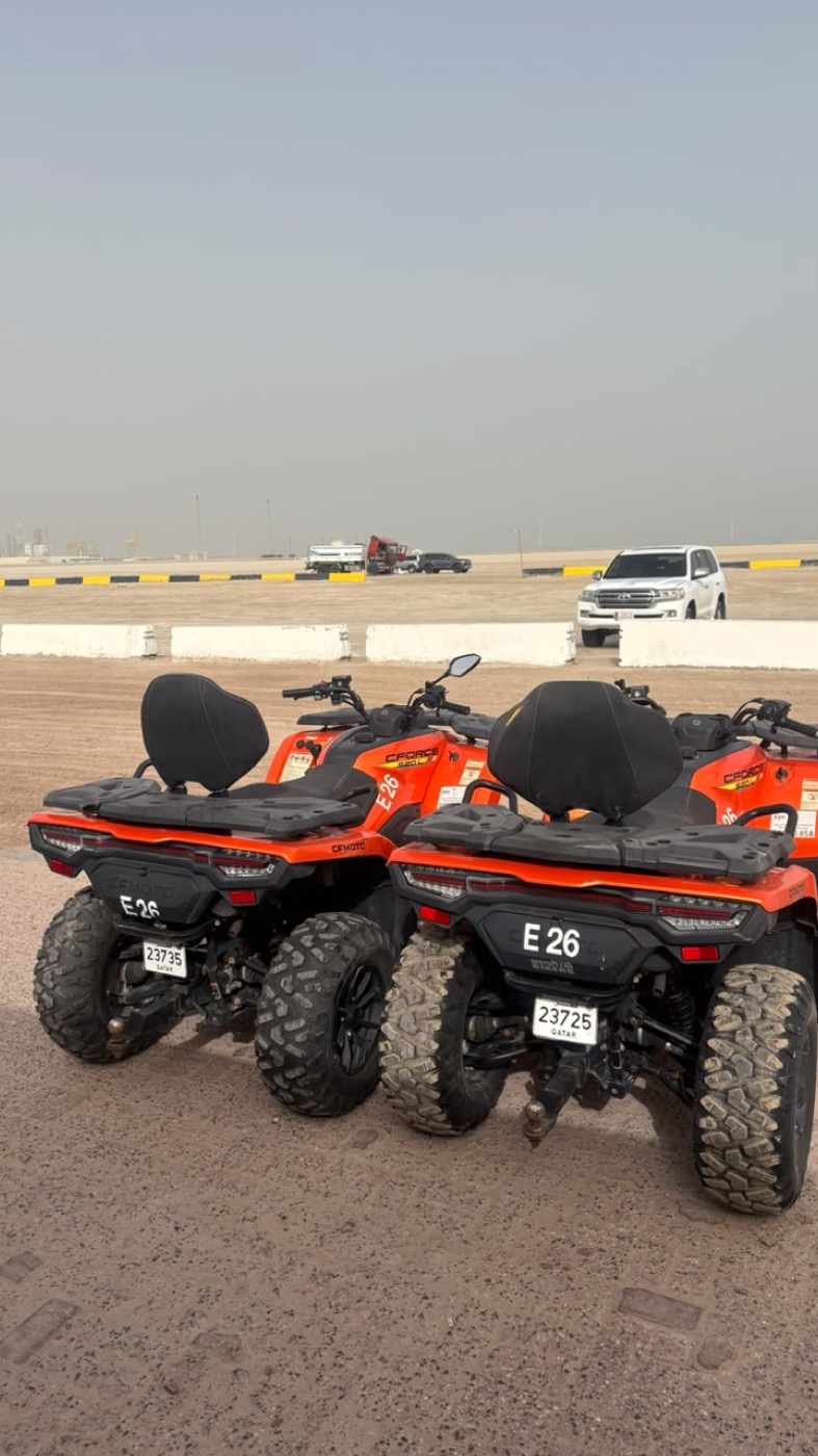 Kenyi guest holding a falcon in Qatar